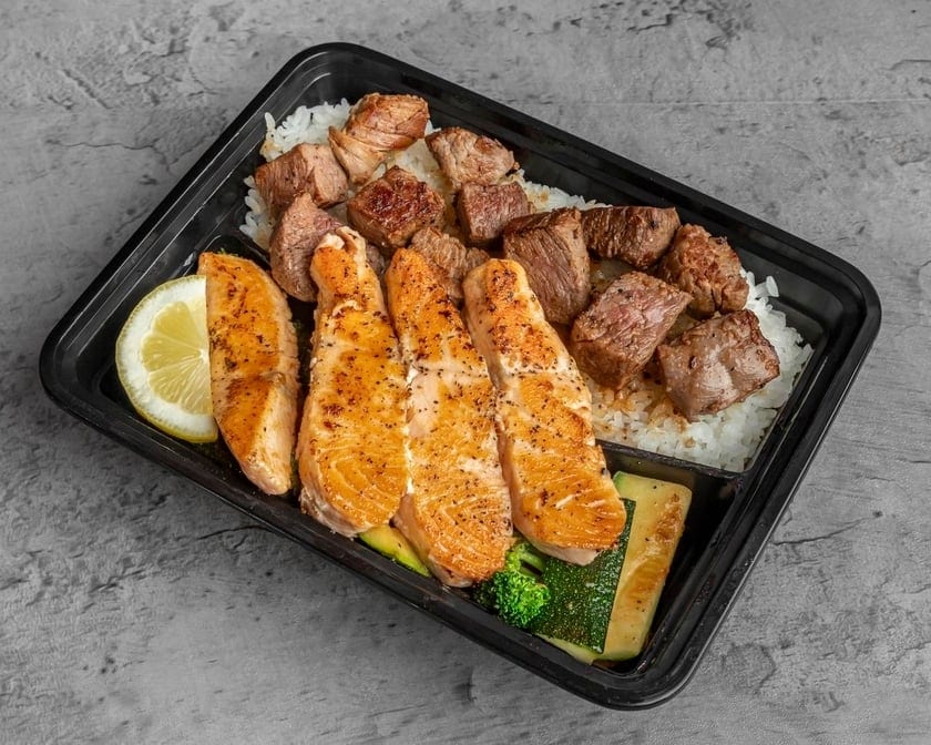 Salmon & Filet Combination Plate.