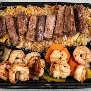 New York Steak & Shrimp Combination Plate