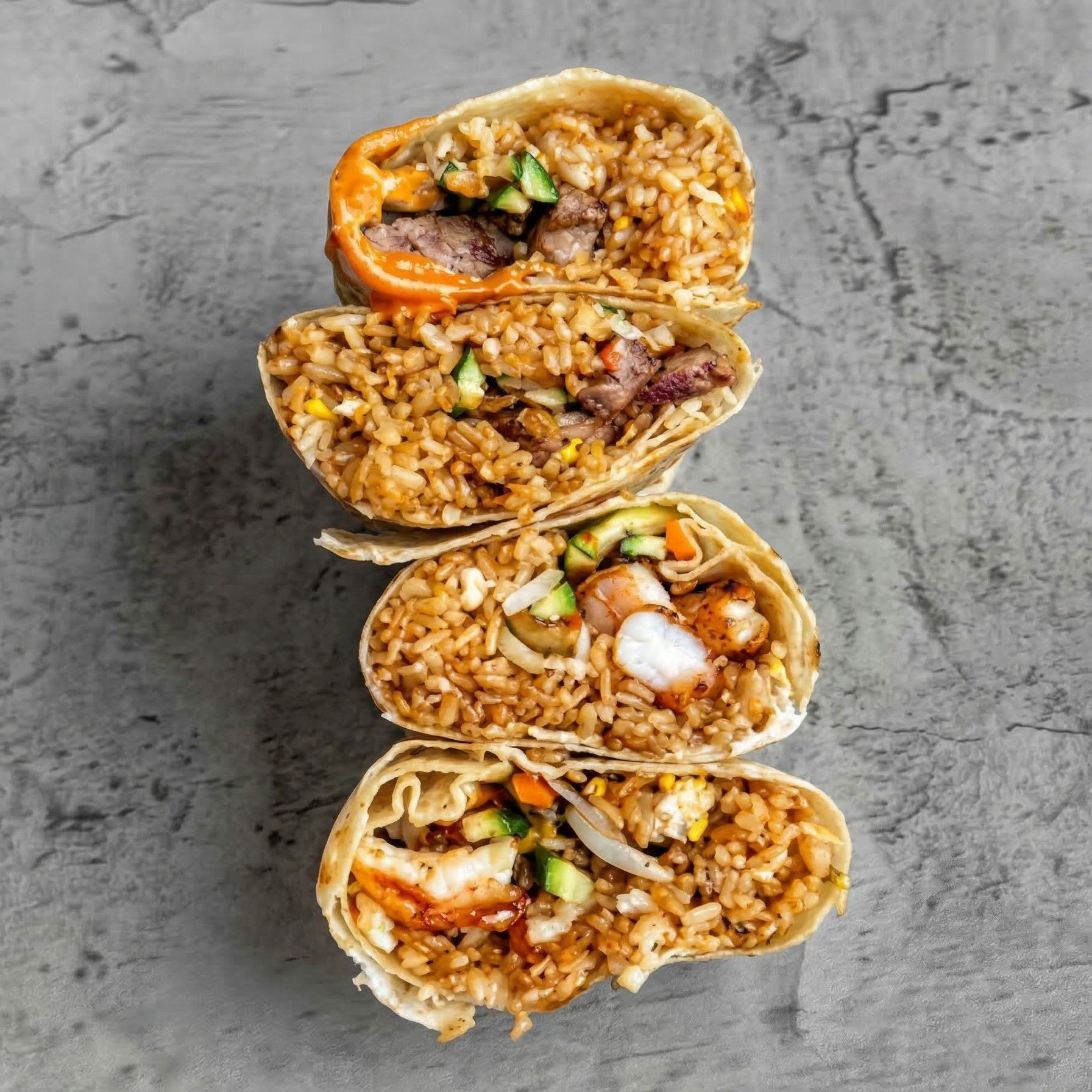 Shrimp Burrito.