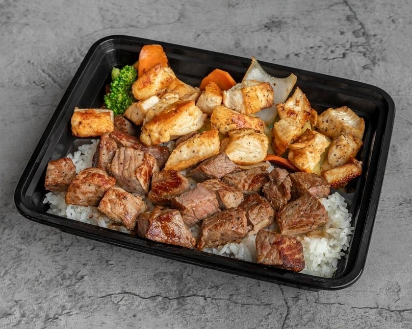 New York Steak & Chicken Combination Plate.
